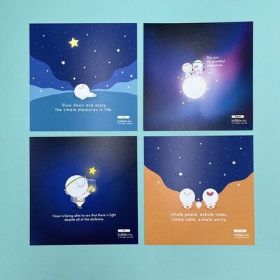 Bulbble Inc. “Stars” Postcard Set +
