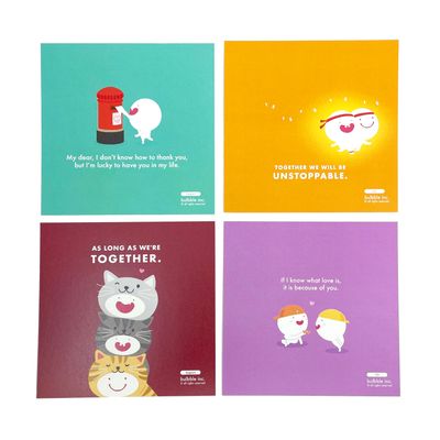 ​Bulbble Inc. “My Dear” Postcard Set +