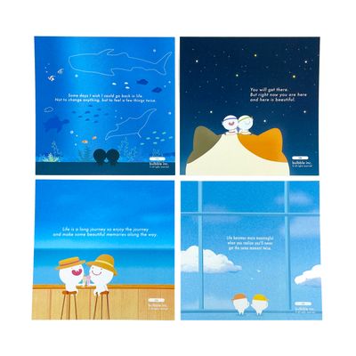 ​Bulbble Inc. “Memories” Postcard Set +