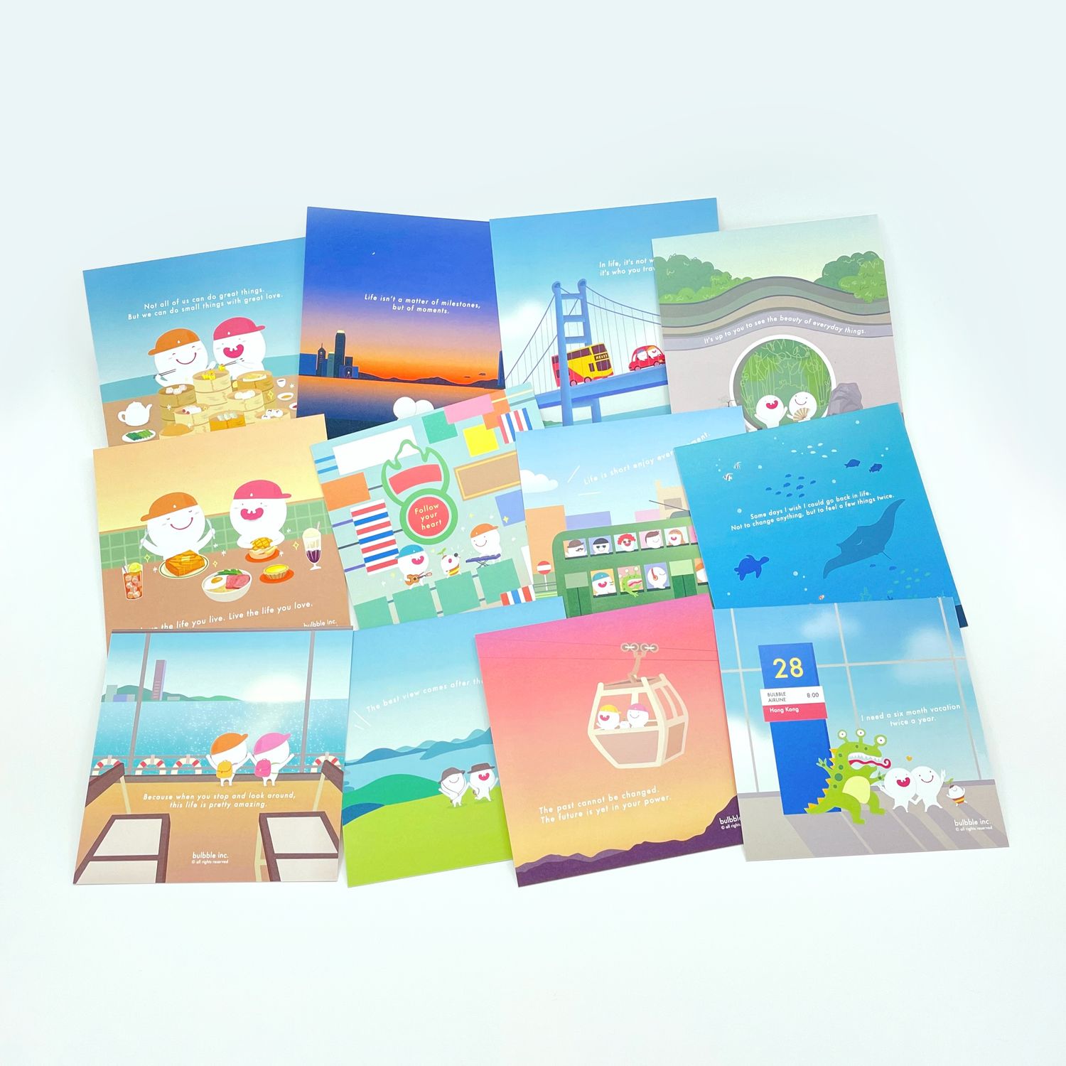 ​Bulbble Inc. Hong Kong Postcard Set 2 (A set of 12 designs)