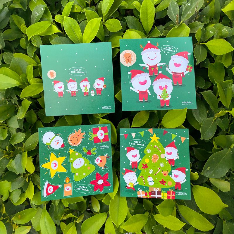Bulbble Inc. “Merry Christmas” Postcard Set +