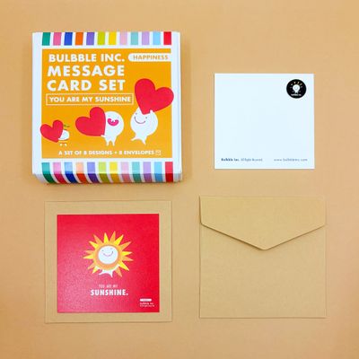 “You are my sunshine” Message Card Set