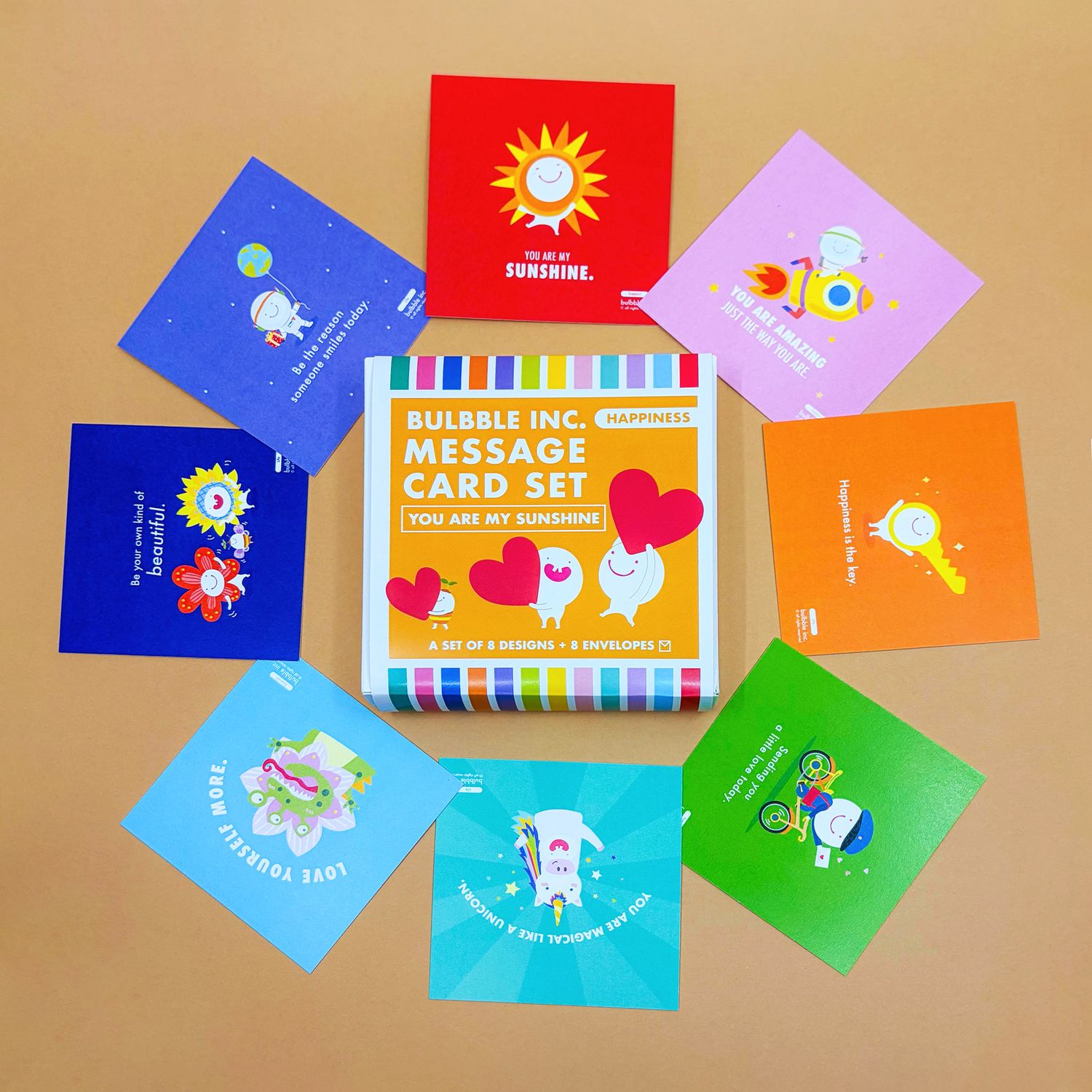 “You are my sunshine” Message Card Set