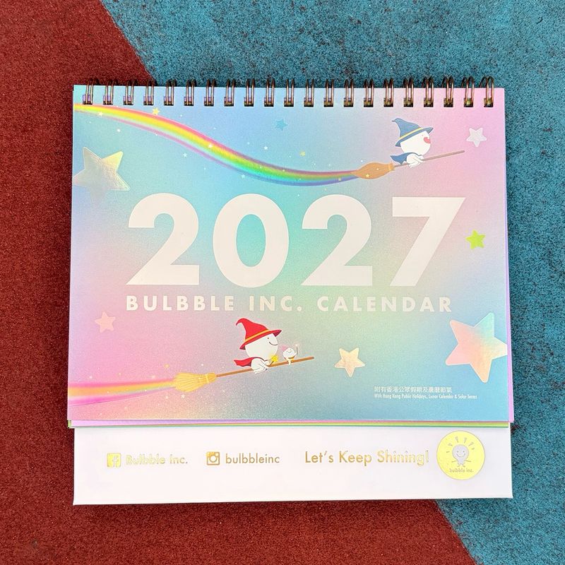 Bulbble Inc. Calendar 2027