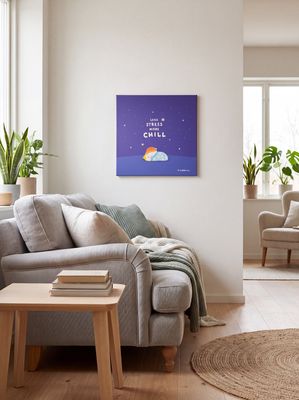 < 精選款式現貨優惠 > Bulbble Canvas - “Less Stress More Chill (Sleep)”
