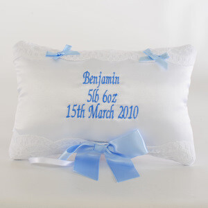 Personalised Baby Boy Cushion