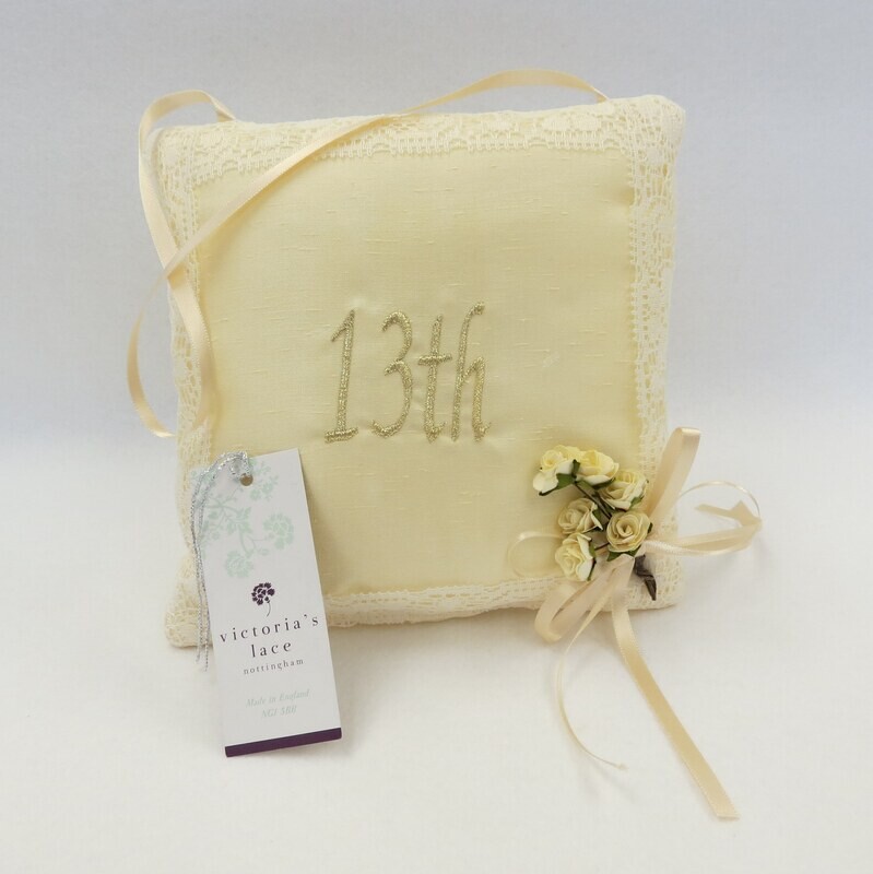 13th Nottingham Lace Cushion