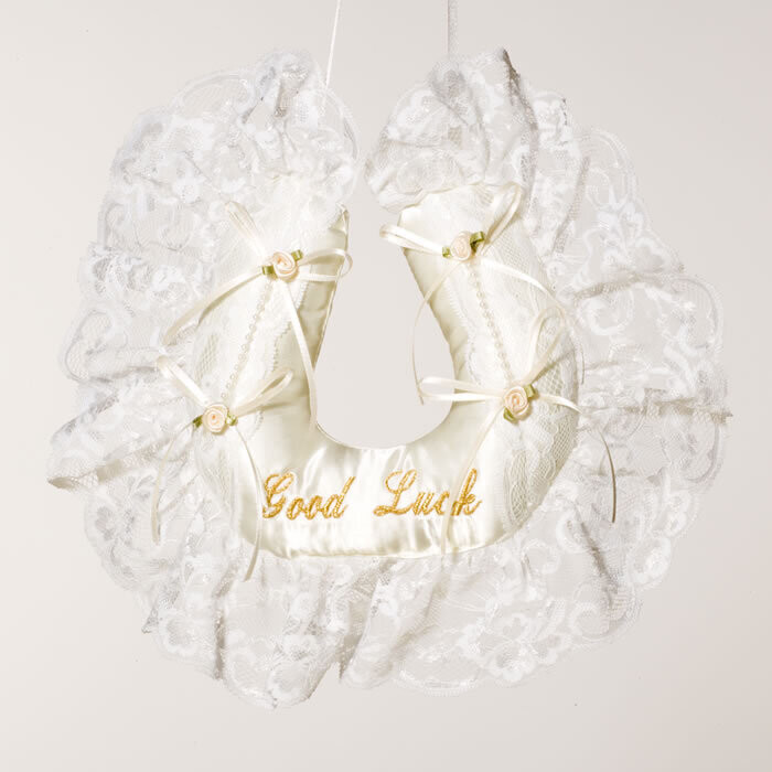 Good Luck Nottingham Lace Horseshoe