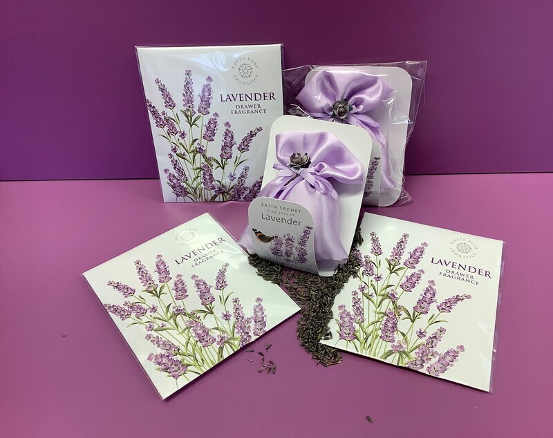 Lavender Bundle of Drawer Sachets and Satin Bags