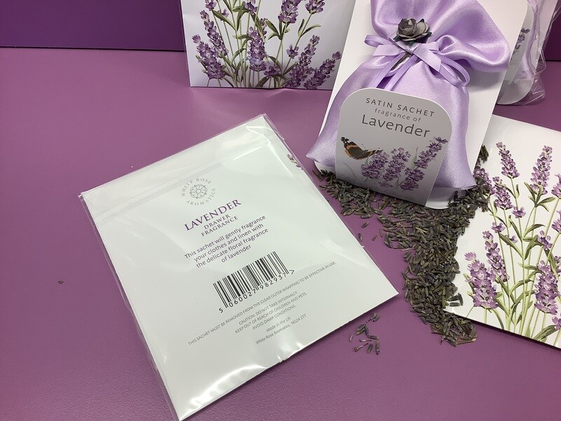 Lavender Bundle of Drawer Sachets and Satin Bags