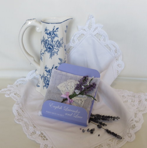 Square Lavender Sachet Nottingham Lace