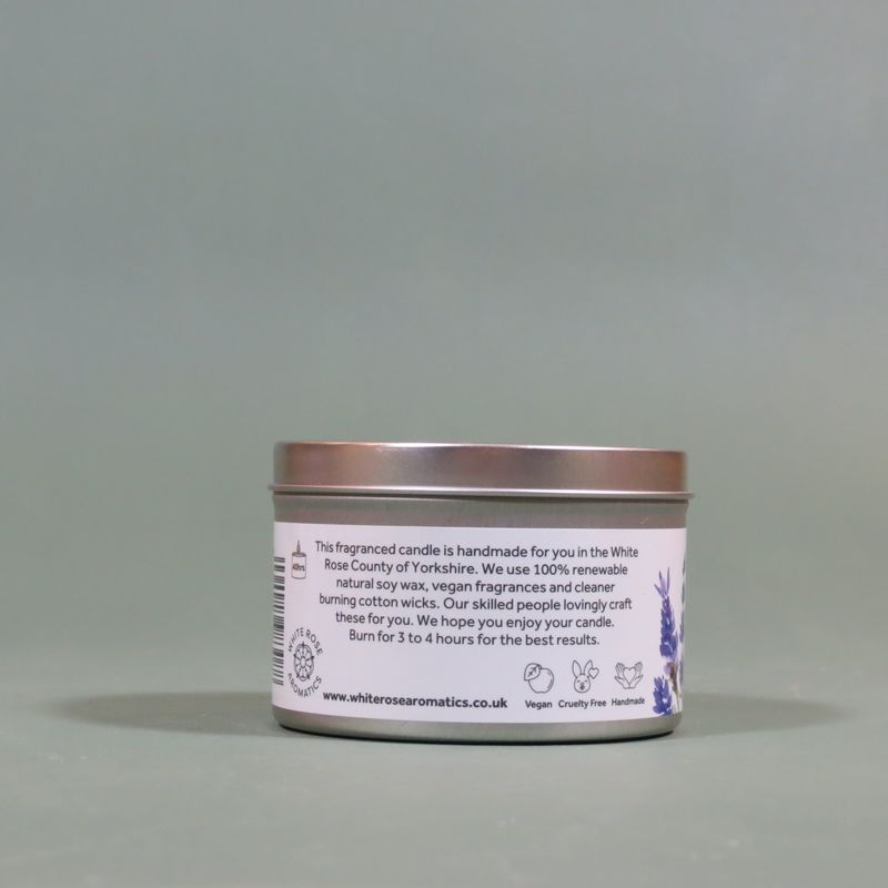 Lavender Floral Candle
