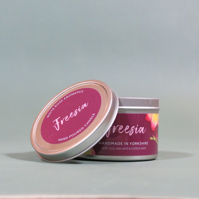 Freesia Floral Candle