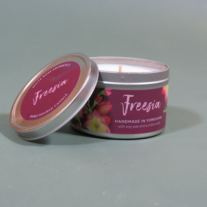 Freesia Floral Candle