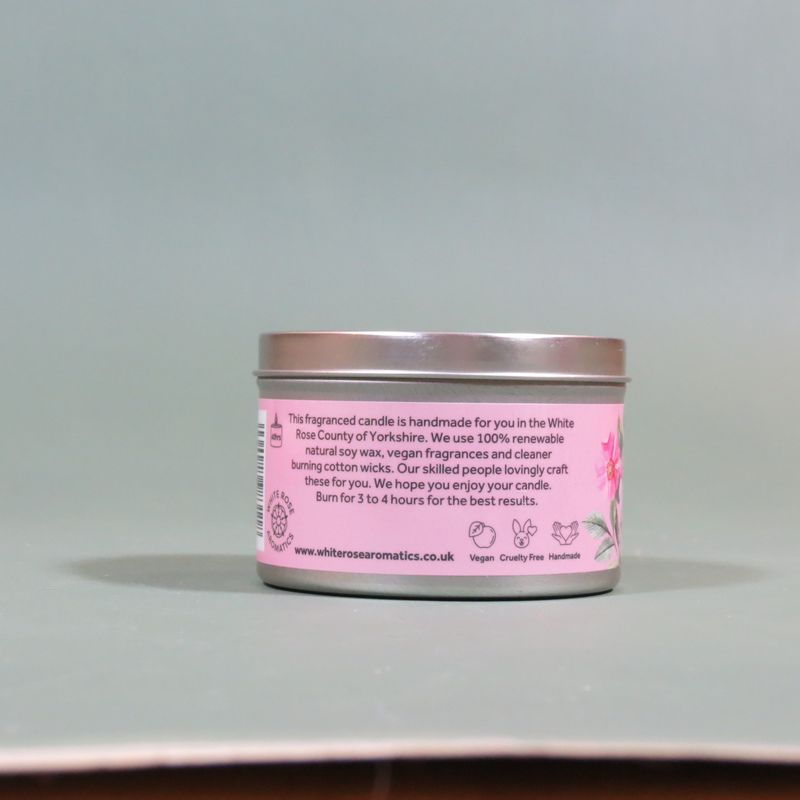 Wild Rose Floral Candle