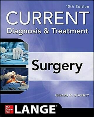 Current Diagnosis and Treatment Surgery 15th Edition
