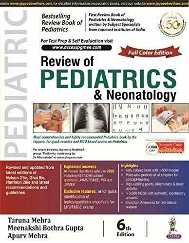 Review Of Pediatrics &amp; Neonatology 6th Edition