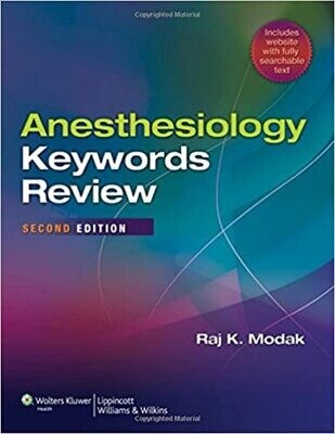 Anesthesiology Keywords Review 2nd Edition