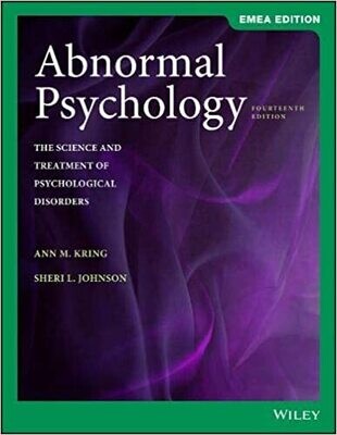 Abnormal Psychology: The Science and Treatment of Psychological Disorders, 14th Edition