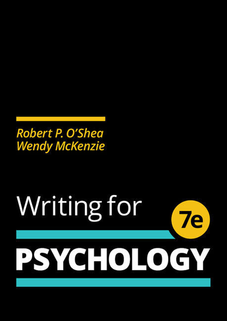Writing for Psychology, 7th  Edition,