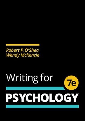 Writing for Psychology, 7th  Edition,