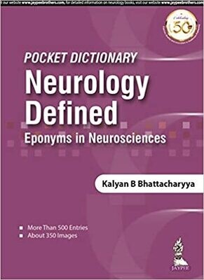 Pocket Dictionary Neurology Defined: Eponyms in Neurosciences