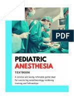 Pediatric Anesthesia Textbook