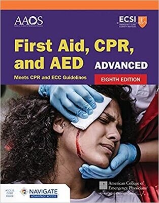 Advanced First Aid, CPR, and AED 8th Edition