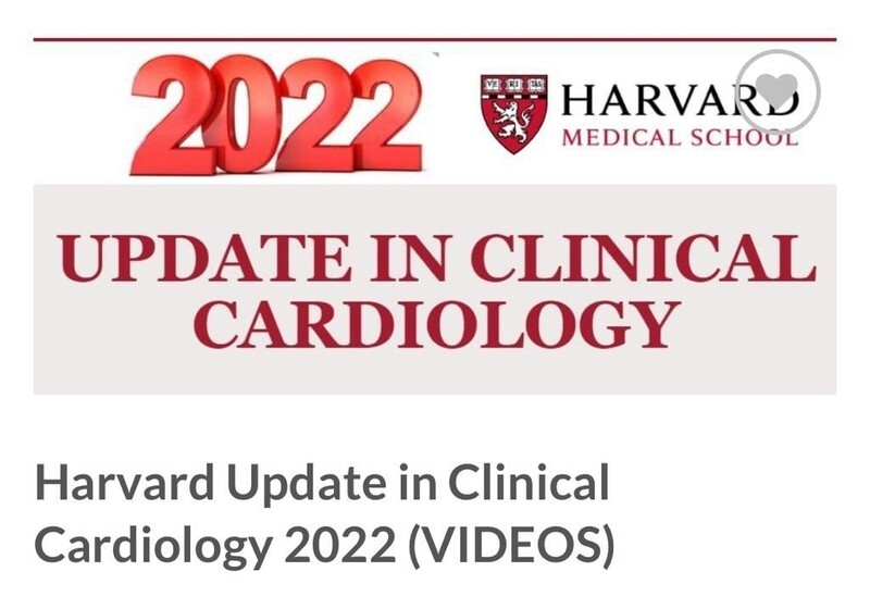 Hardvard Update in Clinical Cardiology Video Lectures 2022