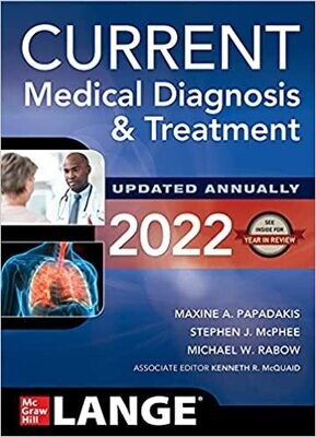CURRENT Medical Diagnosis and Treatment 2022 (High Quality PDF)