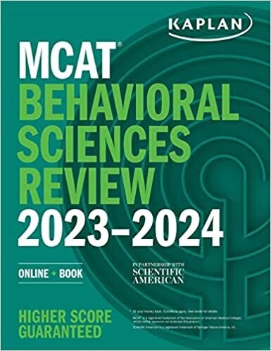 MCAT Behavioral Sciences Review 2023-2024: Online + Book (Kaplan Test Prep)