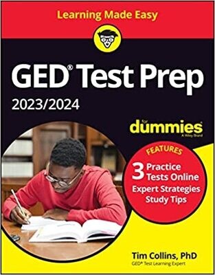 GED Test Prep 2023/2024 For Dummies with Online Practice (For Dummies (Career/education)) 6th Edition