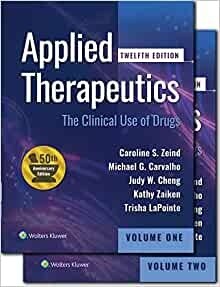 Applied Therapeutics The Clinical use of Drugs by Koda Kimble 12th Edition 2023