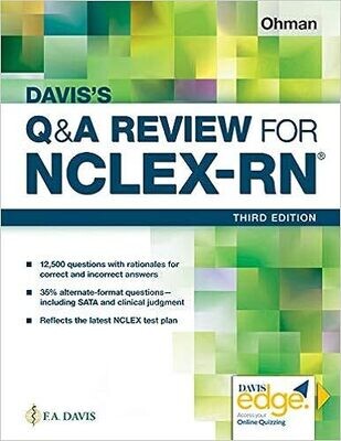 Davis&#39;s Q&amp;A Review for NCLEX-RN® Third Edition (Epub)