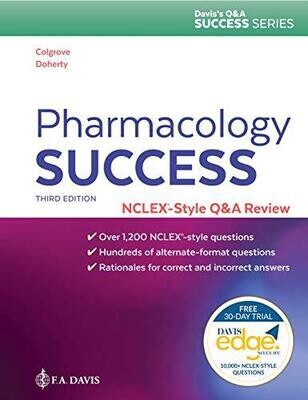 Pharmacology Success: NCLEX-Style Q&amp;A Review, 3rd Edition