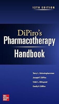 DiPiro&#39;s Pharmacotherapy Handbook, 12th Edition (EPUB)