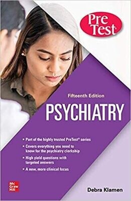 Pre Test Psychiatry 15th Edition 2020