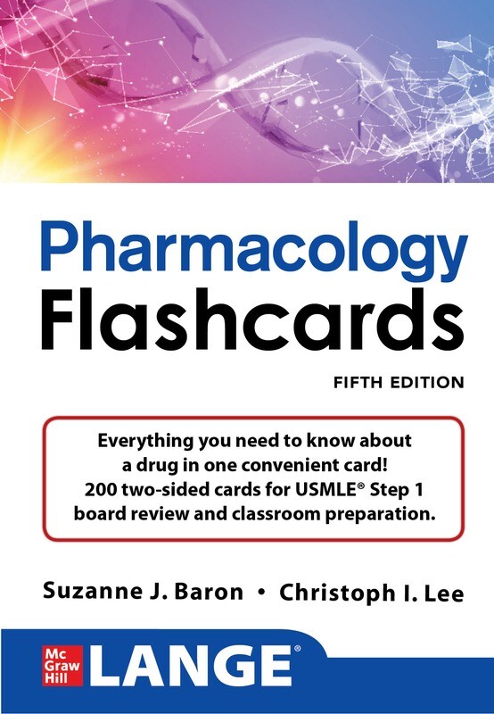 LANGE Pharmacology Flash Cards, 5th Edition