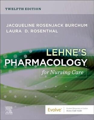Lehne&#39;s Pharmacology for Nursing Care 12th Edition (EPUB)
