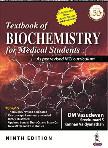 Textbook Of Biochemistry For Medical Students, 9th Edition