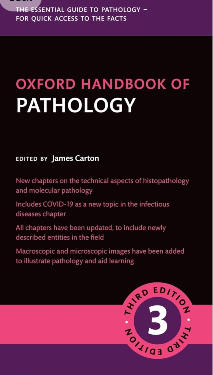 Oxford Handbook of Pathology (Oxford Medical Handbooks), 3rd edition 2024