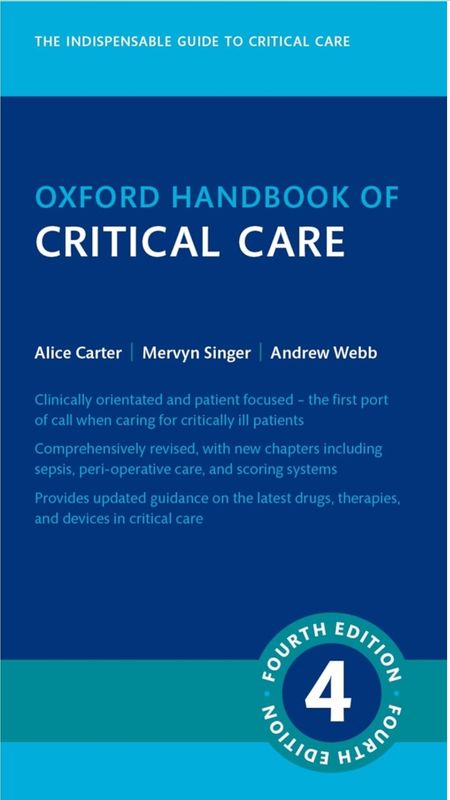 Oxford Handbook of Critical Care (Oxford Medical Handbooks), 4th Edition 2025