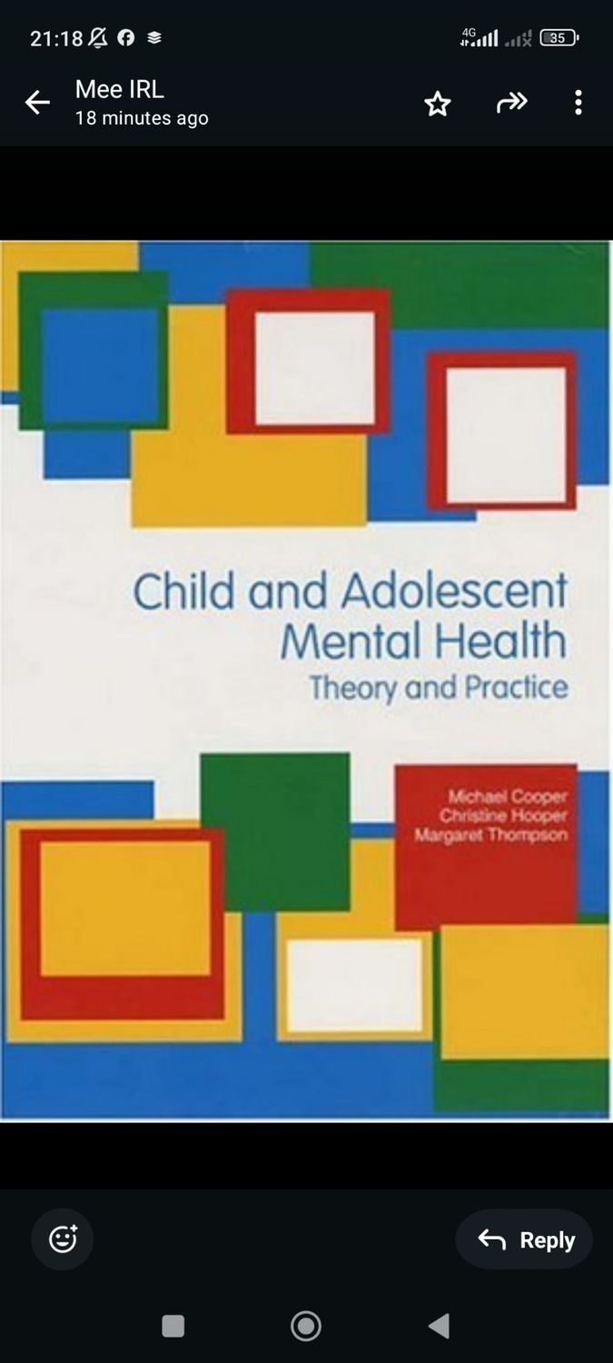 Child and Adolescent Mental Health Theory and Practice