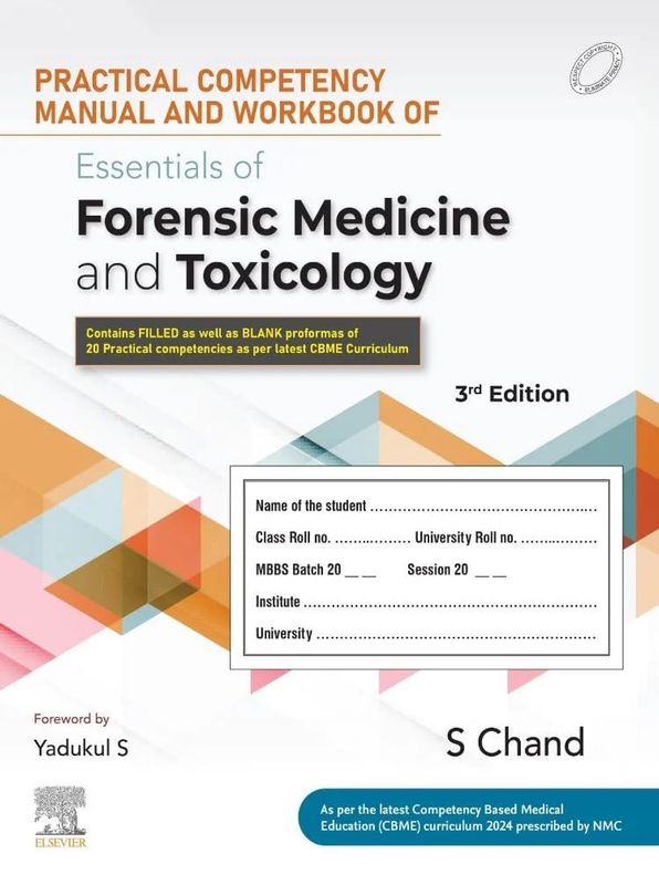 Practical Competency Manual and Workbook of Essentials of Forensic Medicine and Toxicology, 3rd Edition