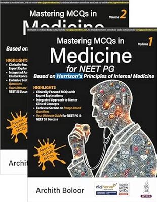 Mastering MCQs in Medicine for NEET PG (2 Volumes) (Converted PDF)