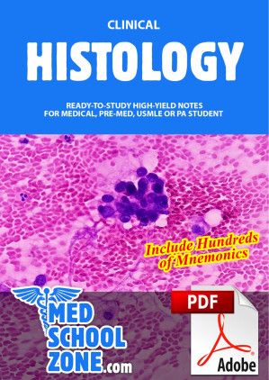 CLINICAL  HISTOLOGY  READY-TO-STUDY HIGH YIELD NOTES FOR MEDICAL, PRE-MED, USMLE OR PA STUDENT