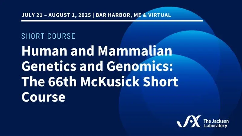 Human &amp; Mammalian Genetics &amp; Genomics 2025 – Jackson Lab (Videos with subtitles + Slides)