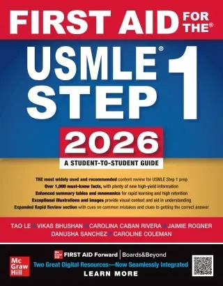 First Aid for the USMLE Step 1 2026, 36th Edition