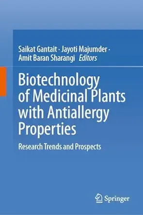 Biotechnology of Medicinal Plants with Antiallergy Properties: Research Trends and Prospect