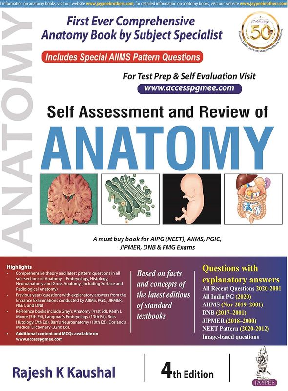 Self Assessment and Review of Anatomy, 4th Edition